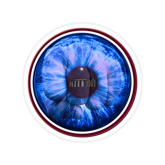 Donut Bumper/Outdoor Sticker - "The Eye Sore Donut Sticker" - series 1.0 - variant 3 - Stonehenge - [Die-Cut] 6"x 6"