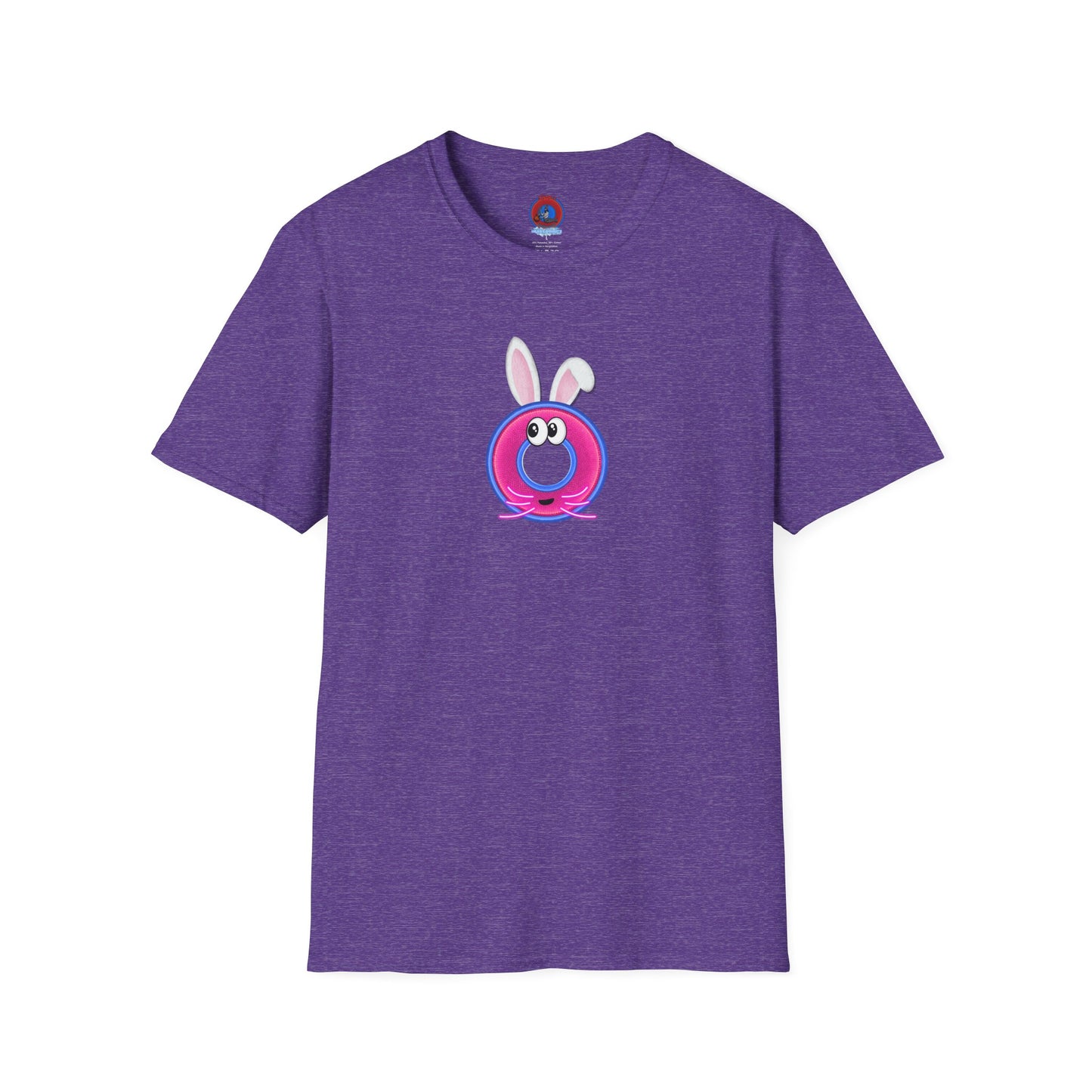 Classic Donut Tee - Unisex Soft-Style - "Easter Donuts" - magenta/pink rustic donut - holiday edition
