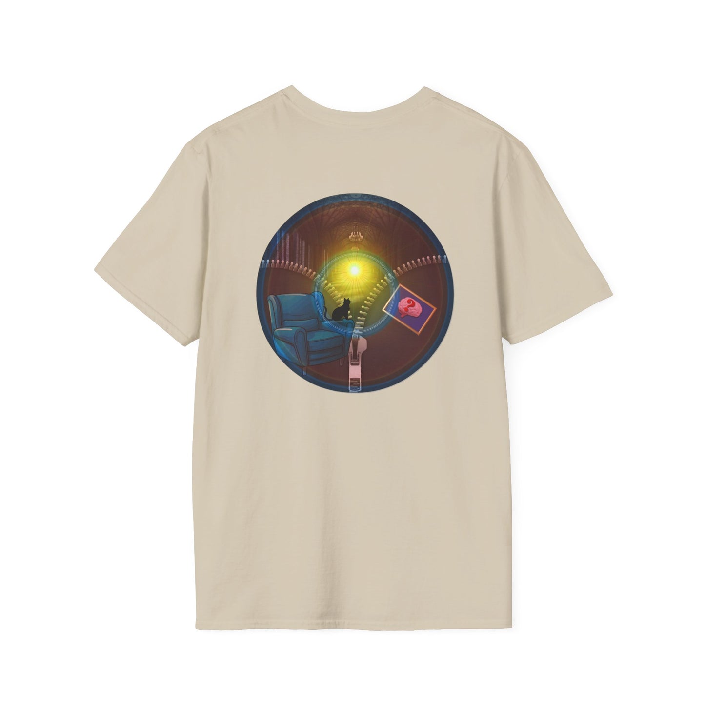Classic Donut Tee - Unisex Soft-Style - "Donuts Going Through My Mind Mind Mind" - vivid pic donut