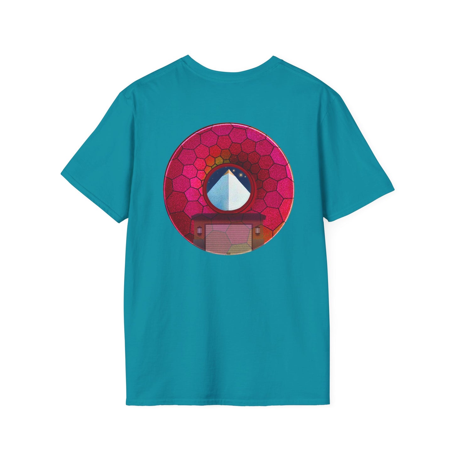 Classic Donut Tee - Unisex Soft-Style - "Limestone Donuts so Large" - variant 6 - green hexadonut