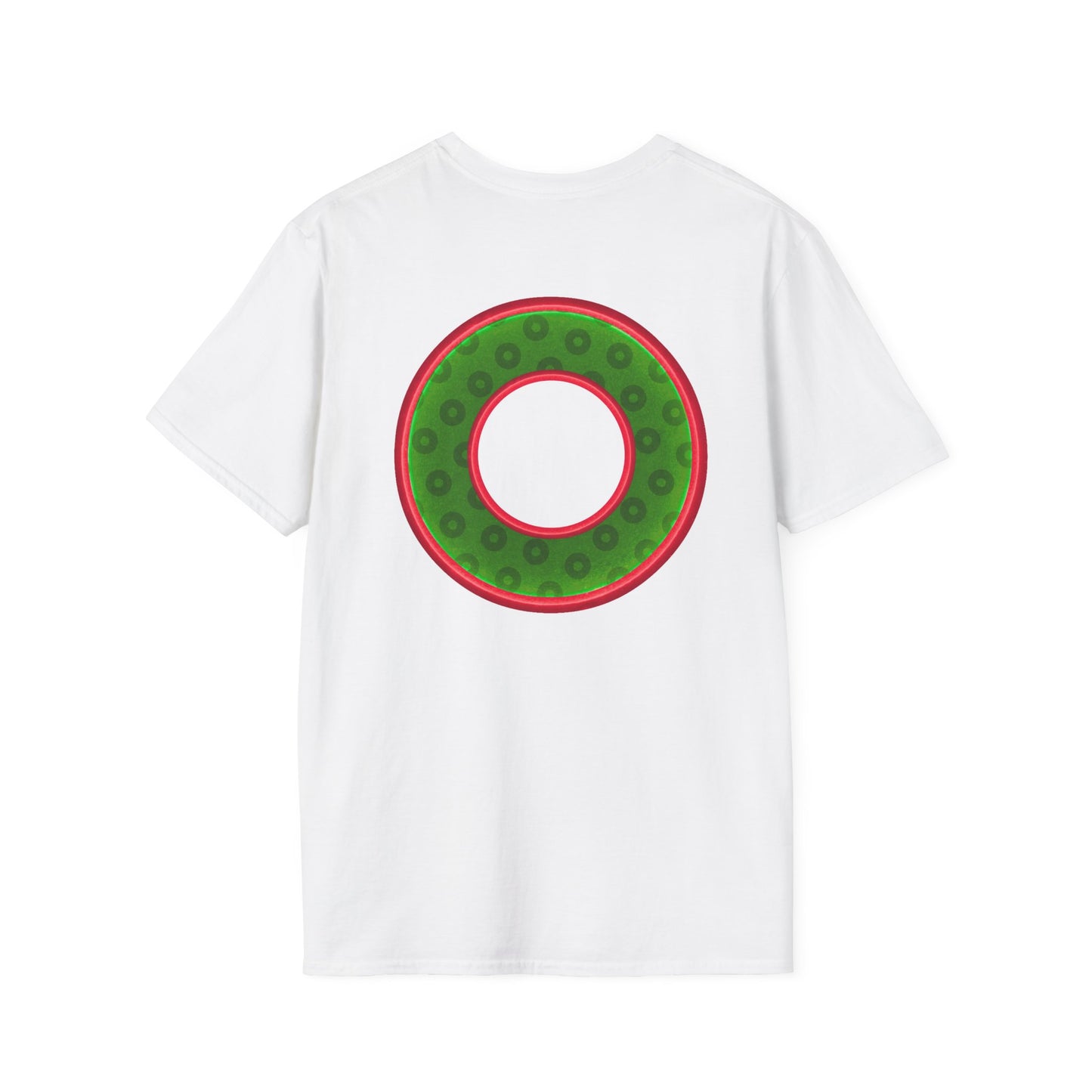 Plain Donuts/Unisex Soft-Style - "Plain Wide Mouthed Paradoxical Donuts" - Irish green/red donuts