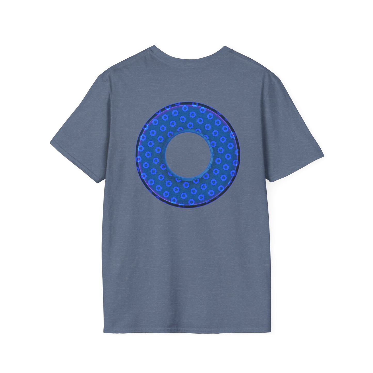 Plain Donuts/Unisex Soft-Style - "Plain Electric Paradoxical Donuts" - royal blue/dark blue donuts