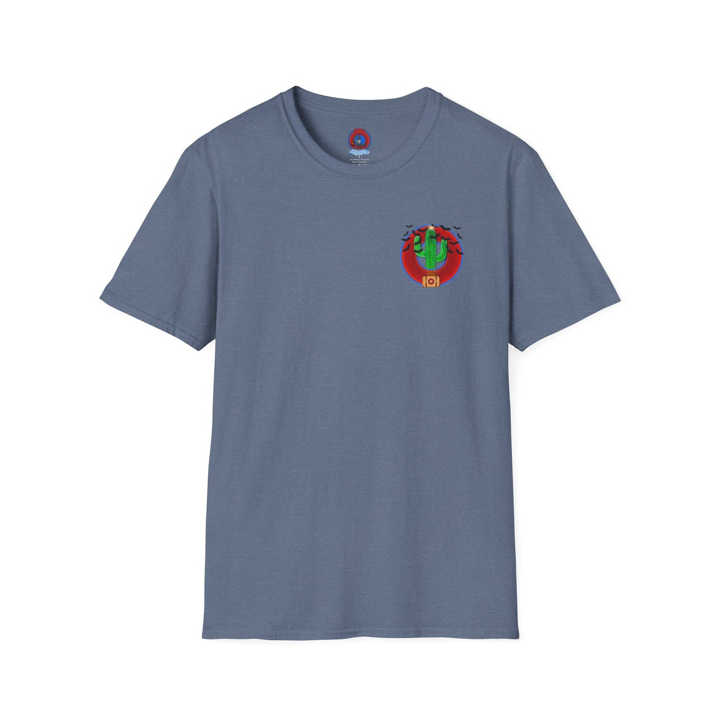 Classic Donut Tee - Unisex Soft-Style - "Raoul Duke's Sinfully Delicious Donut" - vivid red donut