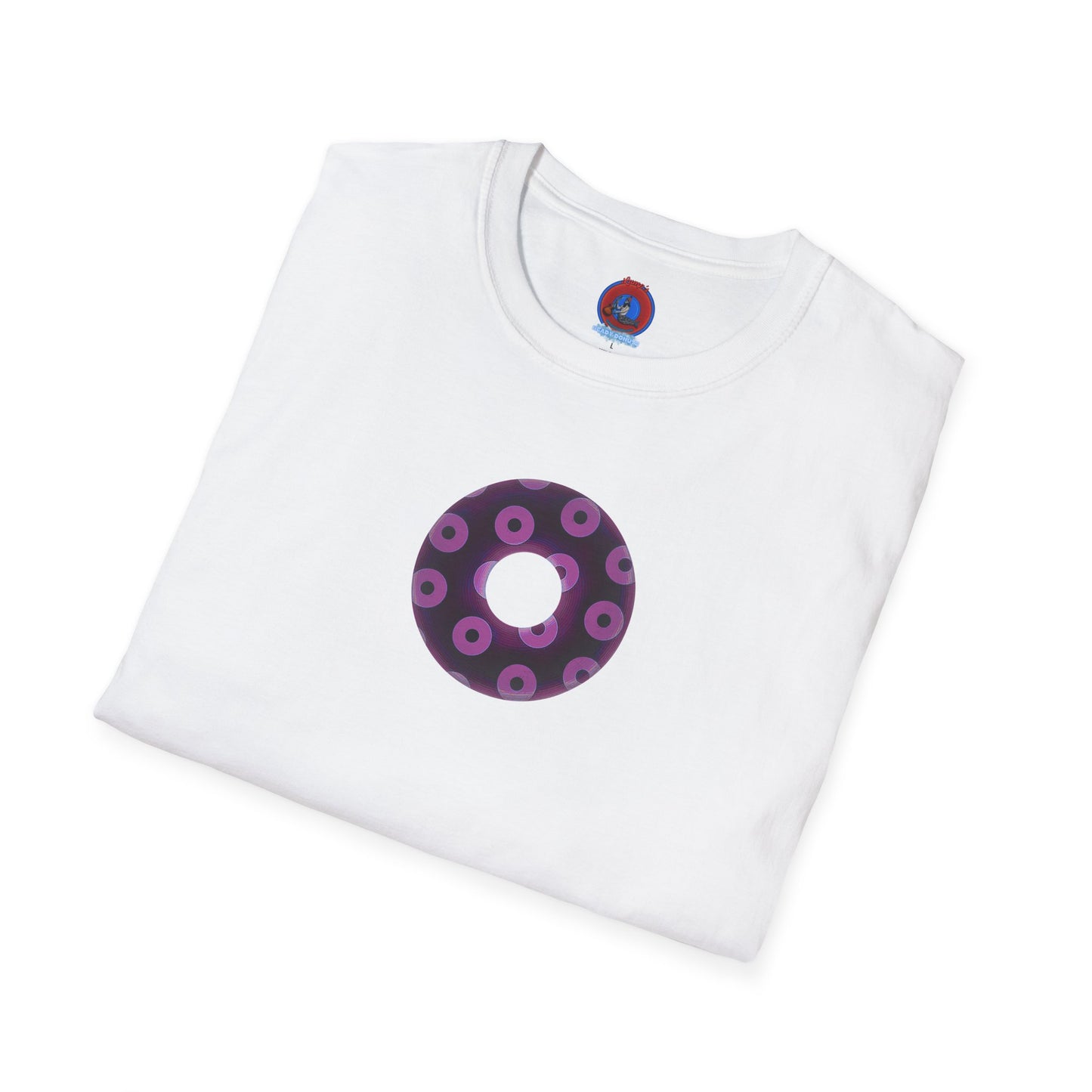 Plain Donuts/Unisex Soft-Style - "Plain Blimpy Paradoxical Donuts" - light purple/red violet donuts