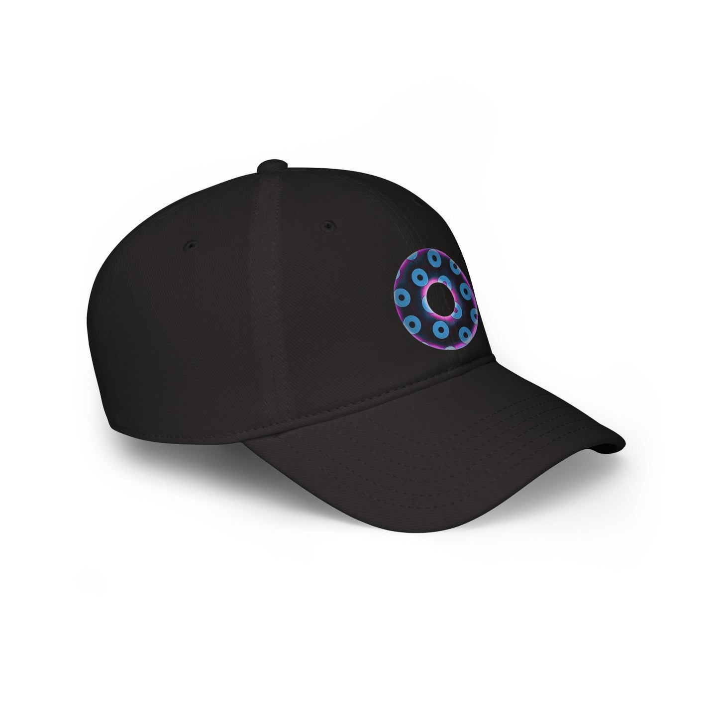 Lumpy Donut Baseball Cap - "Plain [Mary] Jane" - paradoxical dark purple/light blue blimpy donut w/