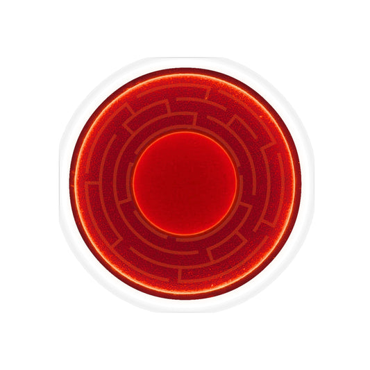 Donut Bumper/Outdoor Sticker - "The Amazing Donut" - series 1.0 - variant 2 - red donut - [Die-Cut] 6"x 6"