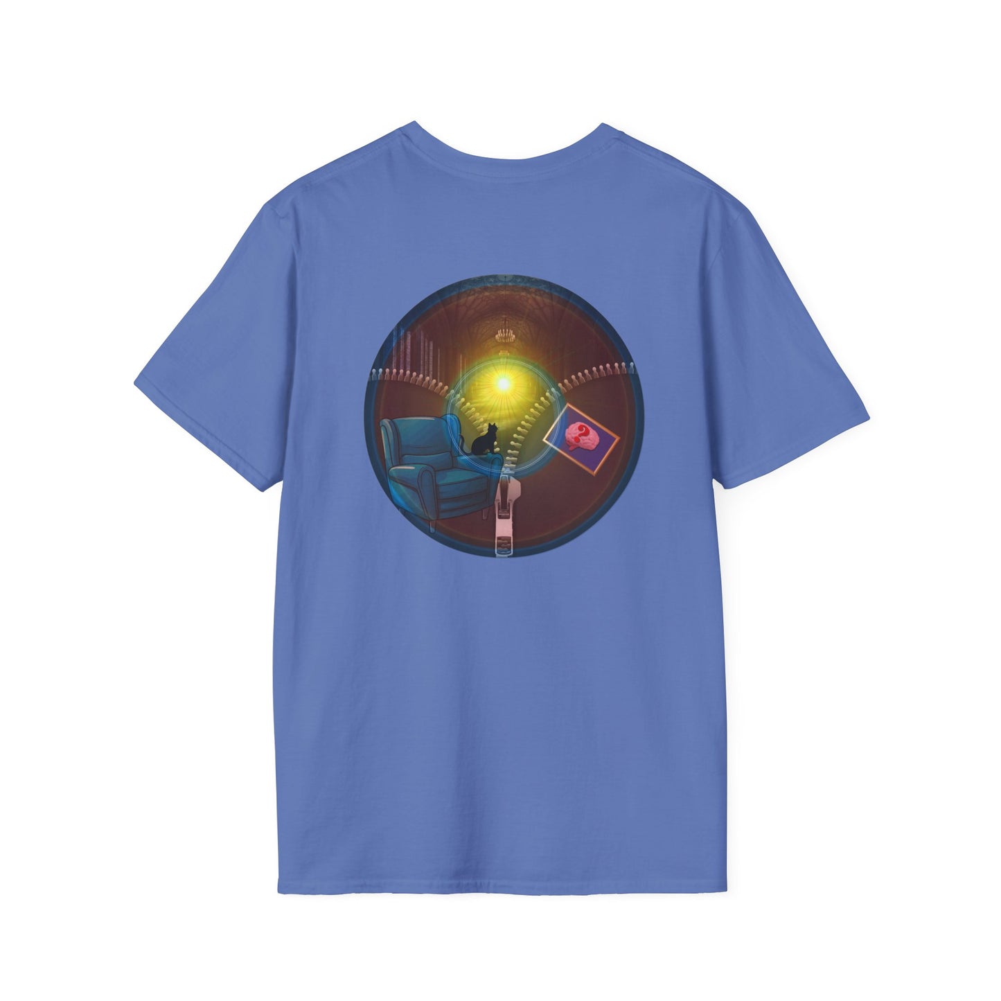 Classic Donut Tee - Unisex Soft-Style - "Donuts Going Through My Mind Mind Mind" - vivid pic donut