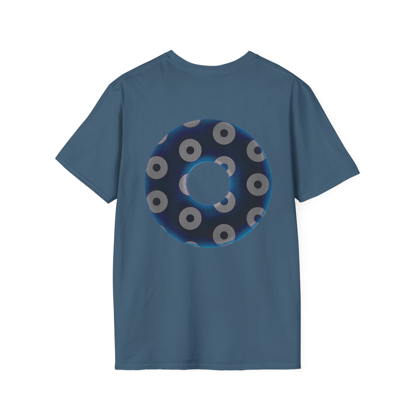Plain Donuts/Unisex Soft-Style - "Plain Blimpy Paradoxical Donuts" - dark blue/gray donuts