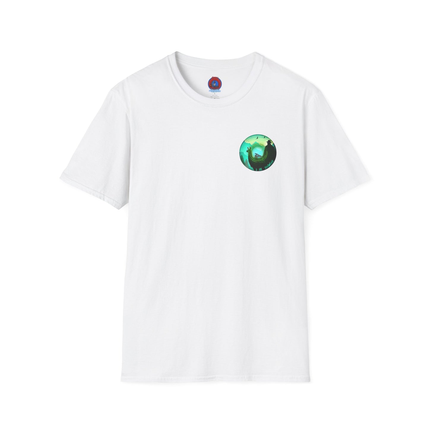 Classic Donut Tee - Unisex Soft-Style - "The Taboo(t) Donut" - green/picture donut