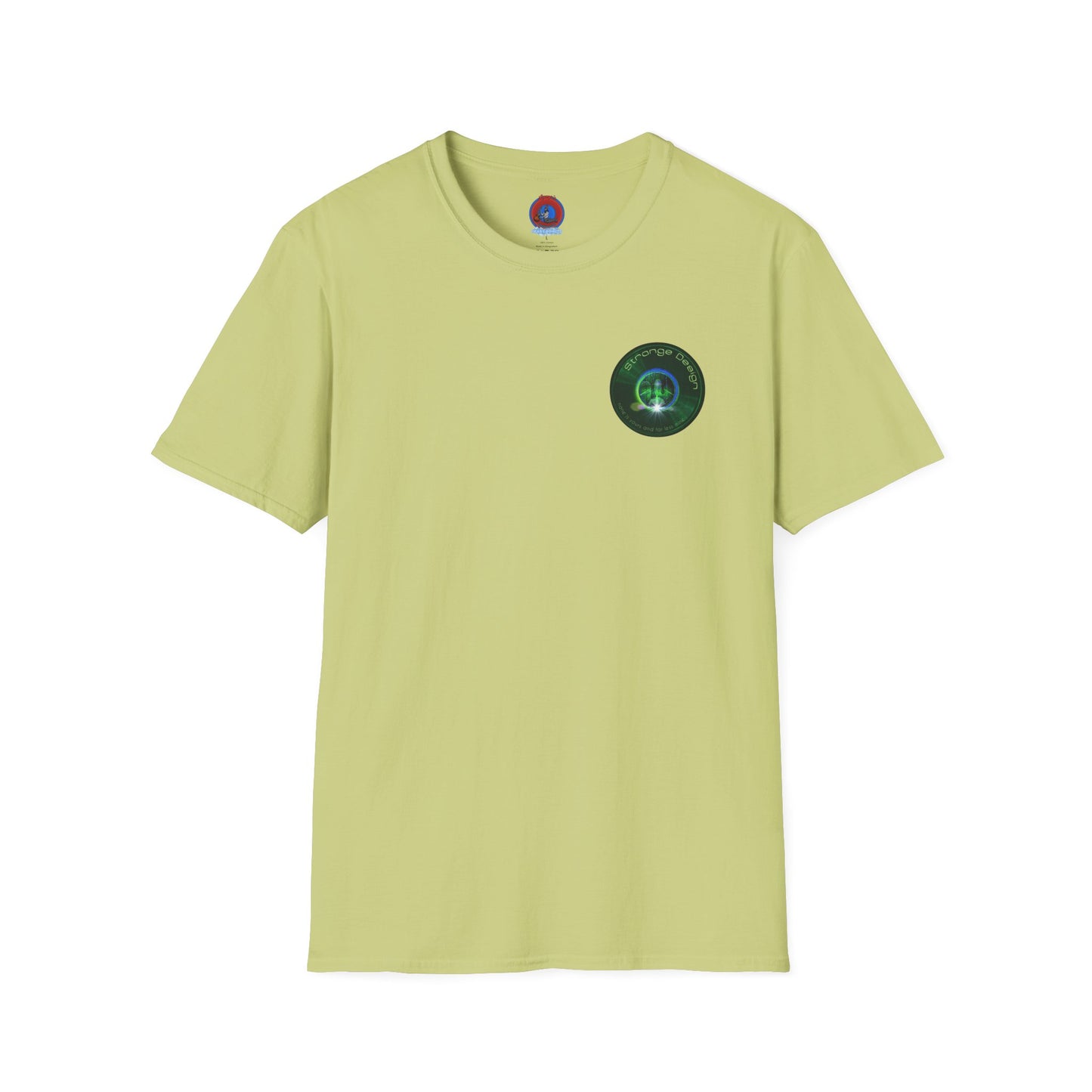 Classic Donut Tee - Unisex Soft-Style - "The Strangely Designed Donut Tee" - series 1.0 - green donut