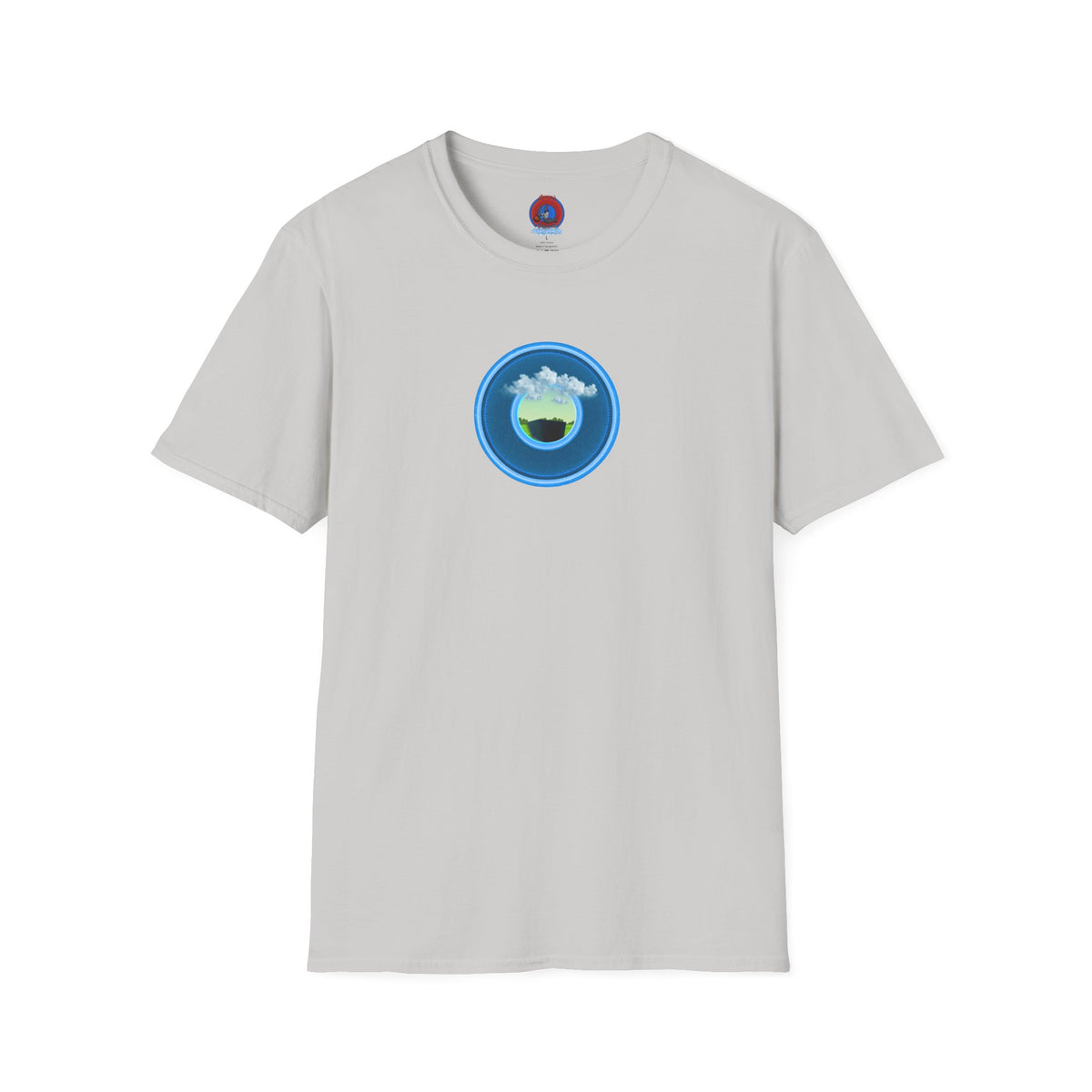 Classic Donut Tee - Unisex Soft-Style - "Got Rhombus?" - series 1.0  - variant 1 - blue/blue donut