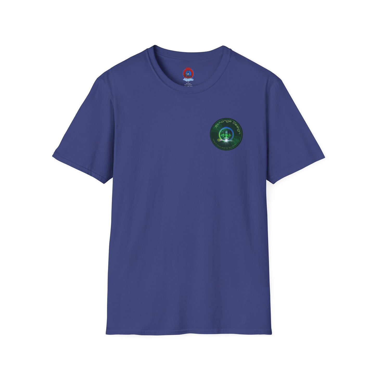 Classic Donut Tee - Unisex Soft-Style - "The Strangely Designed Donut Tee" - series 1.0 - green donut