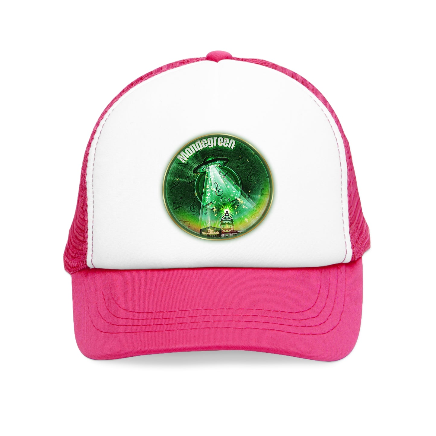 Lumpy Trucker Hat - "The Dover Donut Abduction Story" - variant 2 - green donut