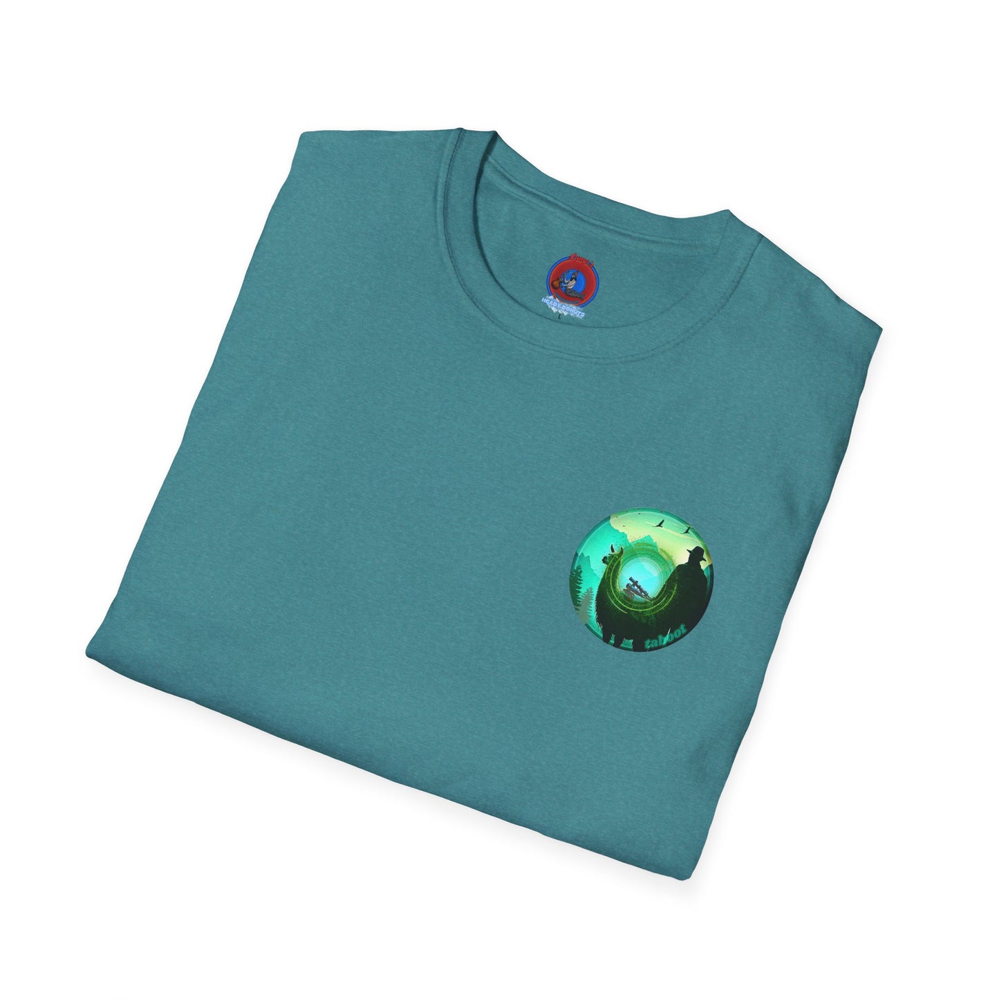 Classic Donut Tee - Unisex Soft-Style - "The Taboo(t) Donut" - green/picture donut