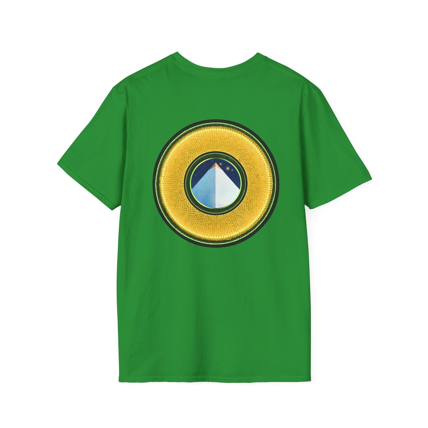 Classic Donut Tee - Unisex Soft-Style - "Limestone Donuts so Large" - variant 3 - golden donut