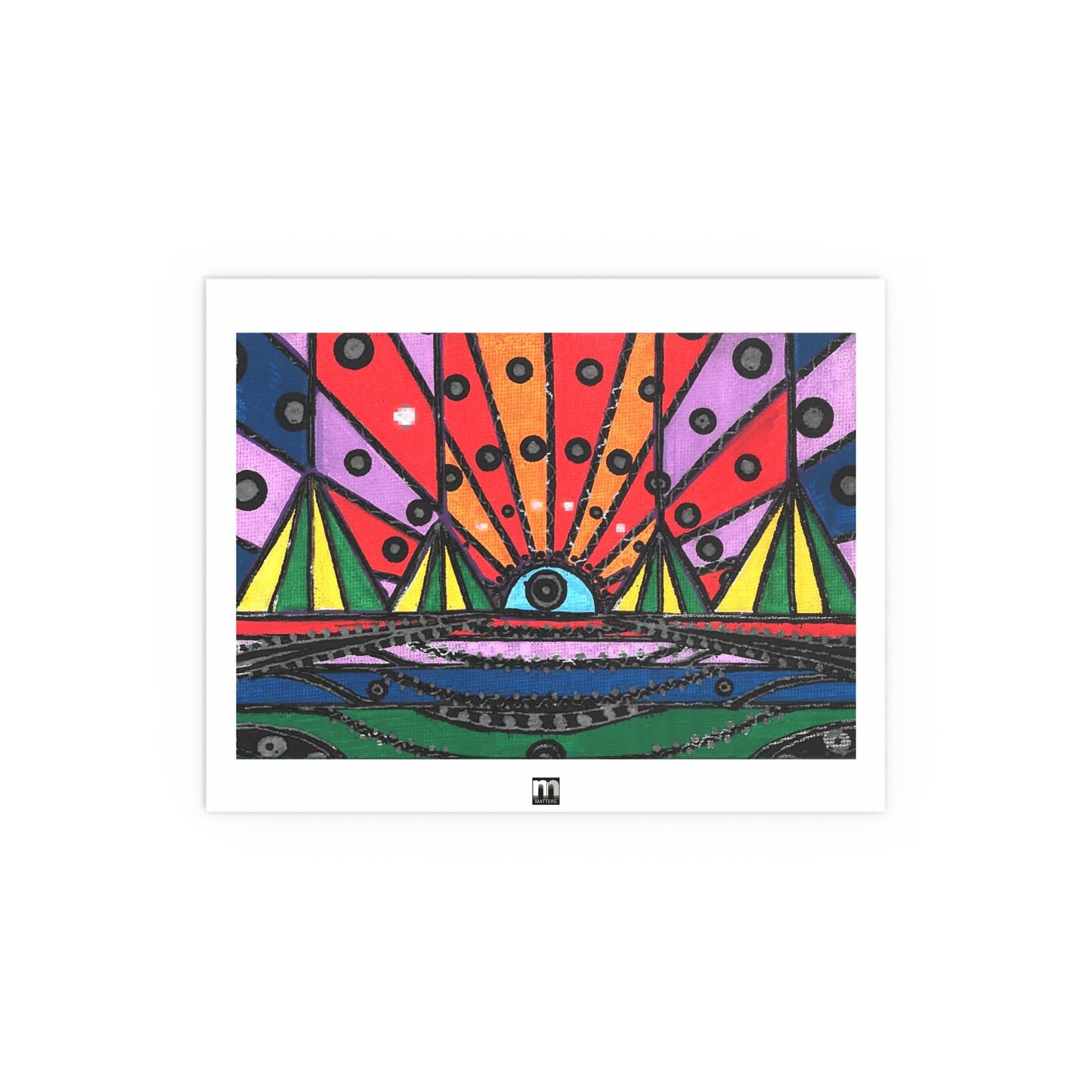 Matters Artwork - "Alien Landscape" - Poster Nut Print - 11" x 14"