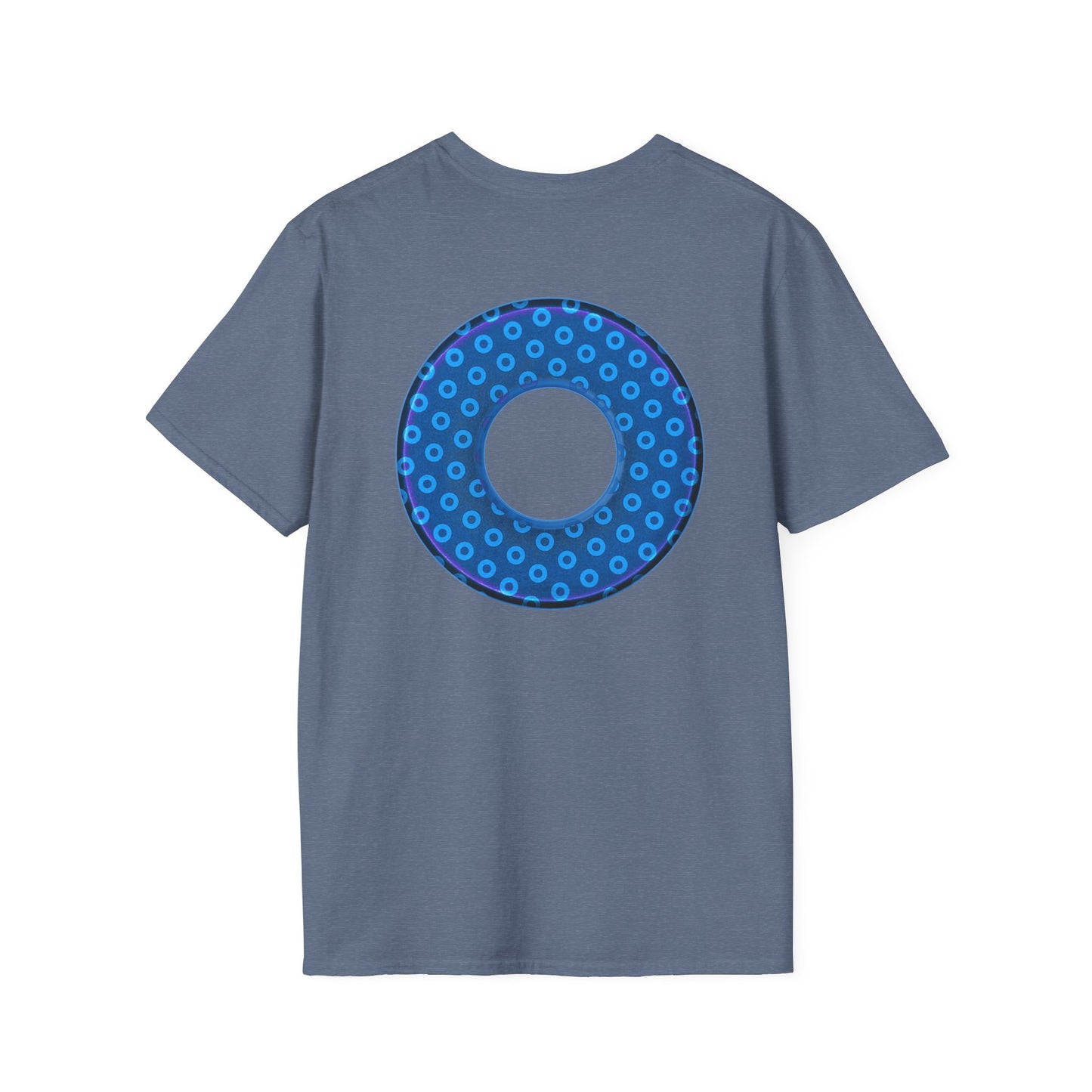Plain Donuts/Unisex Soft-Style - "Plain Electric Paradoxical Donuts" - sky blue/dark blue donuts