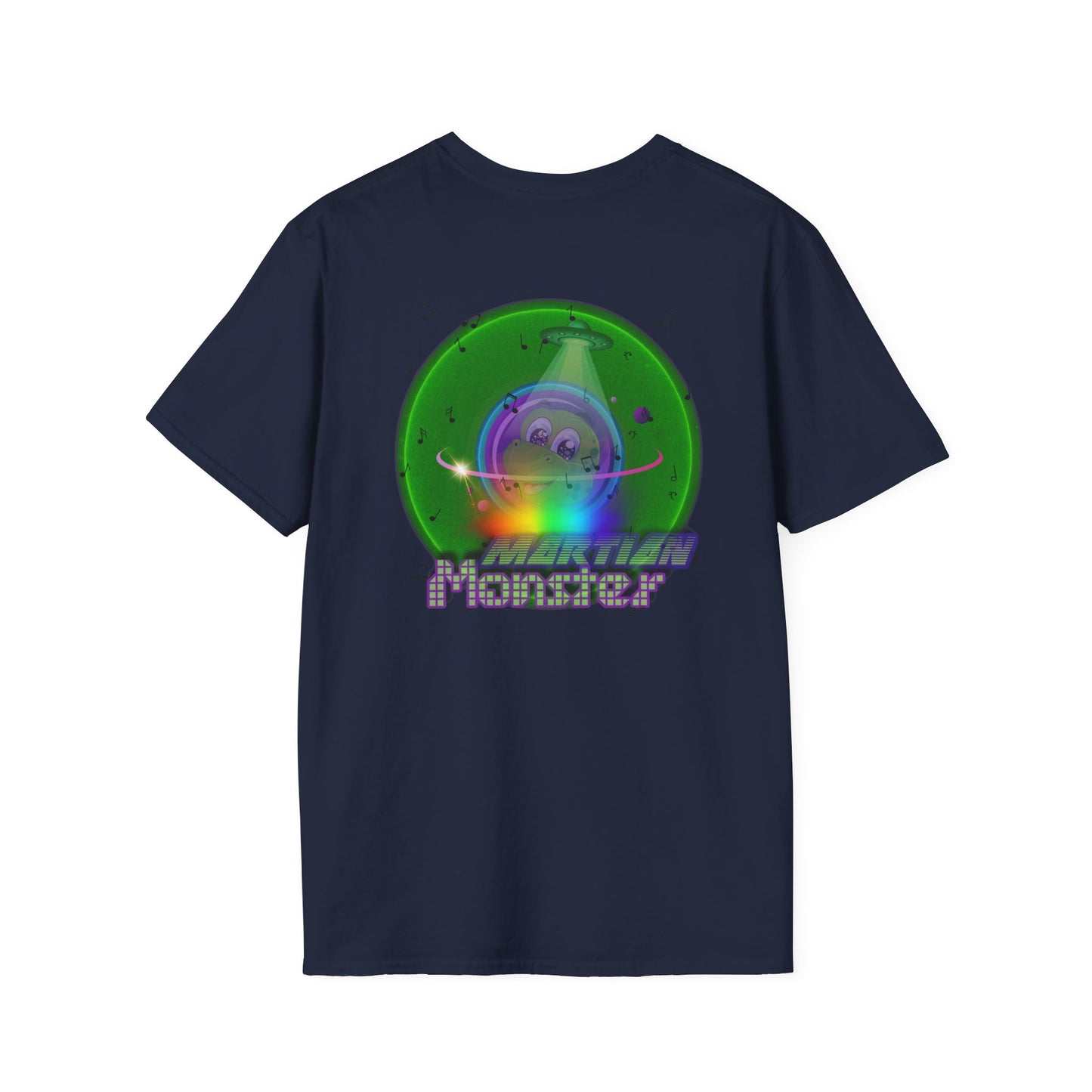 Classic Donut Tee - Unisex Soft-Style - "My Phavorite Martian" - green donut - series 1.0