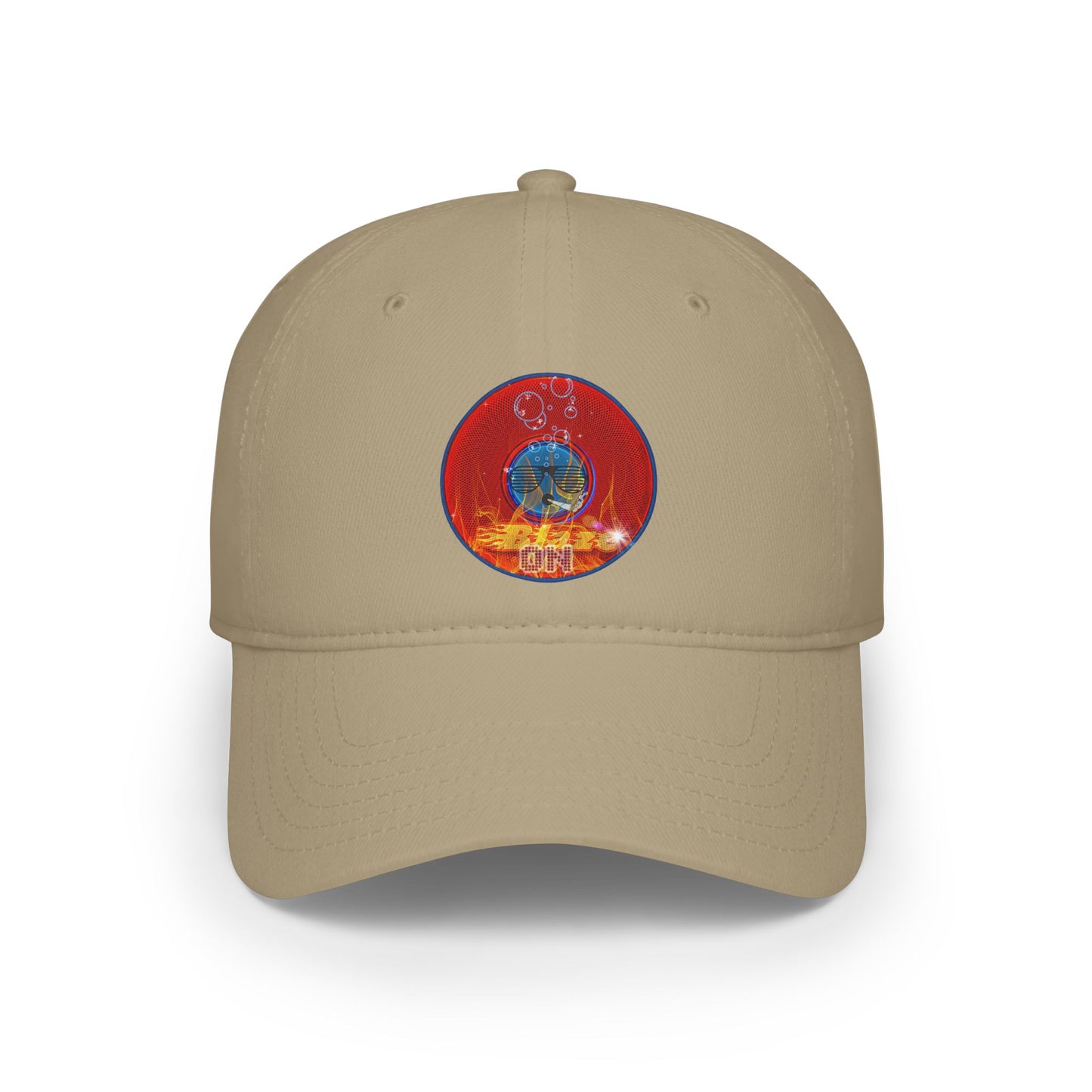 Lumpy Donut Baseball Cap - "The Blazed Donut Cap" - red phatty donut w/