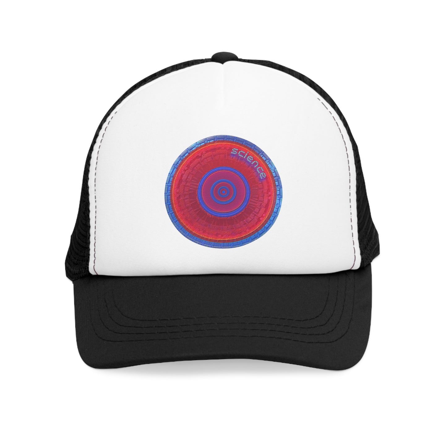 Lumpy Trucker Hat - "Hat of Graphic Translations" - red donut