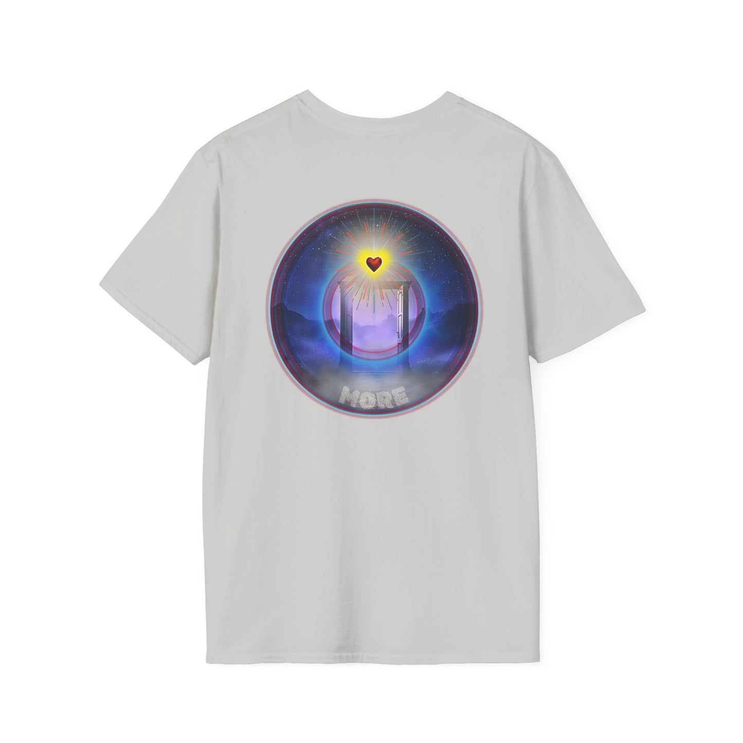 Classic Donut Tee - Unisex Soft-Style - "The Moring Donut' - vivid surreal donut