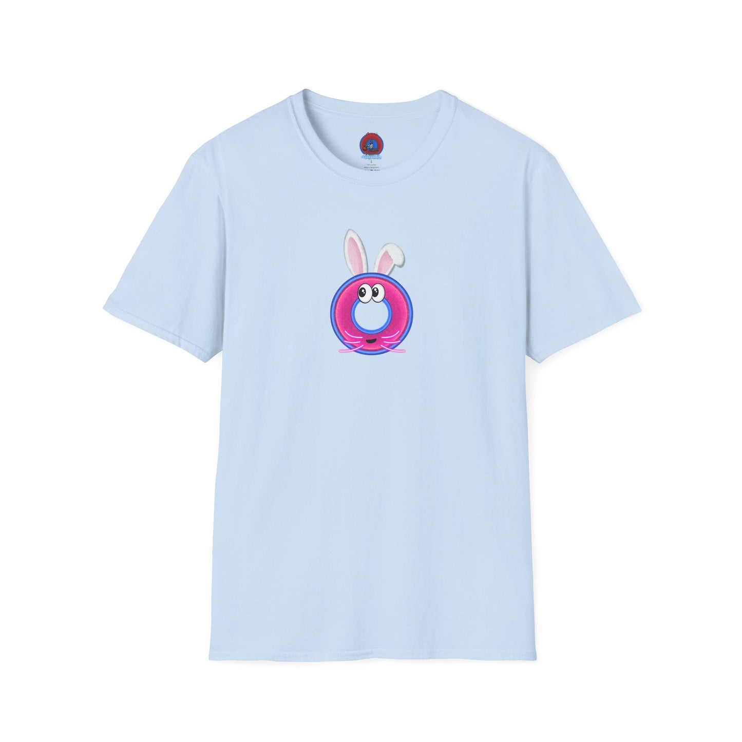 Classic Donut Tee - Unisex Soft-Style - "Easter Donuts" - magenta/pink rustic donut - holiday edition