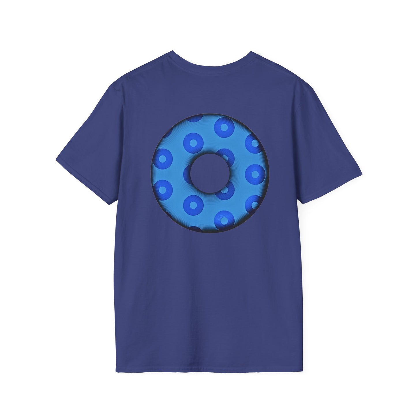 Plain Donuts/Unisex Soft-Style - "Plain Blimpy Paradoxical Donuts" - blue/light blue donuts