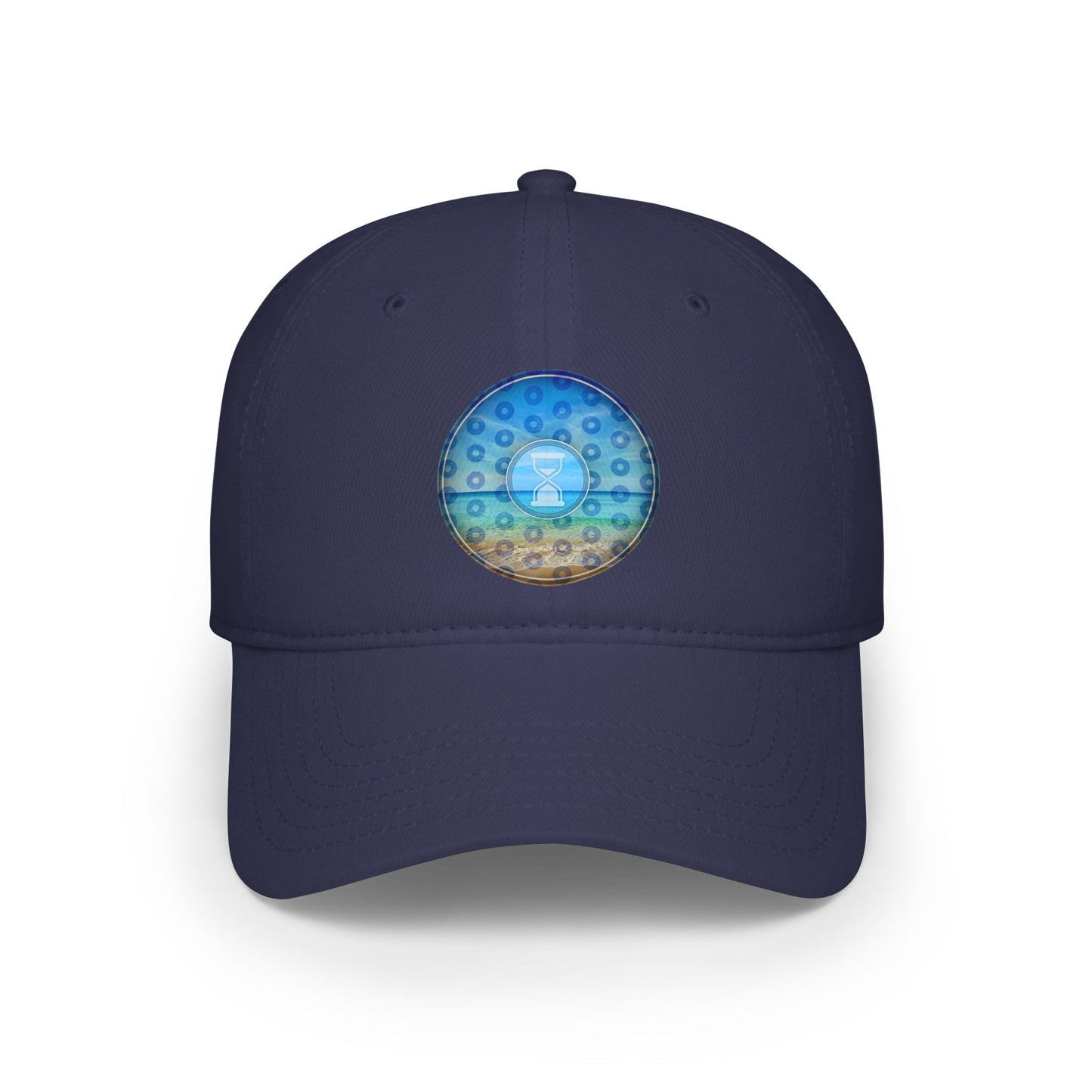 Lumpy Donut Baseball Cap - "Still Loading Sand" - paradoxical blue/teal pic donut w/ - variant 1
