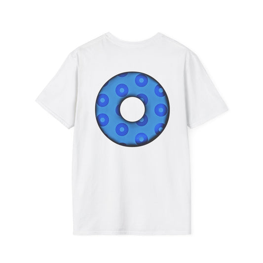 Plain Donuts/Unisex Soft-Style - "Plain Blimpy Paradoxical Donuts" - blue/light blue donuts