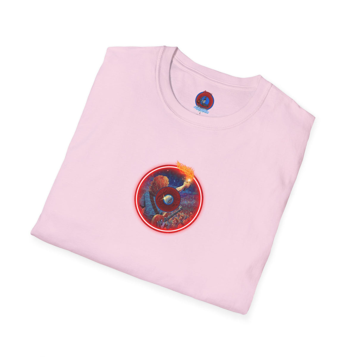 Classic Donut Tee - Unisex Soft-Style - "Torchbearer's Donut " - red donut