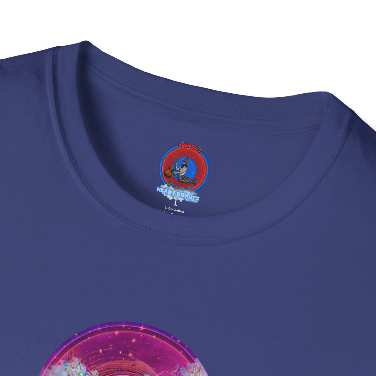 Classic Donut Tee - Unisex Soft-Style - "Pillow Donuts of Cotton" - vivid magenta pic donut