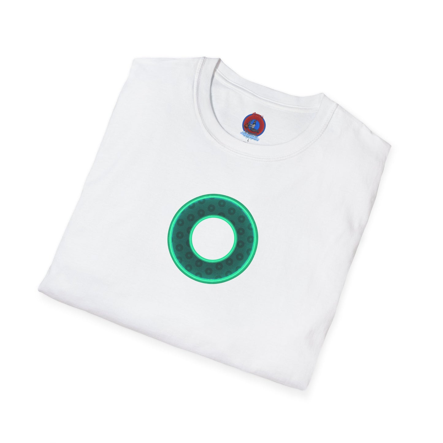 Plain Donuts/Unisex Soft-Style - "Plain Wide Mouthed Paradoxical Donuts" - forest green/mint green donuts