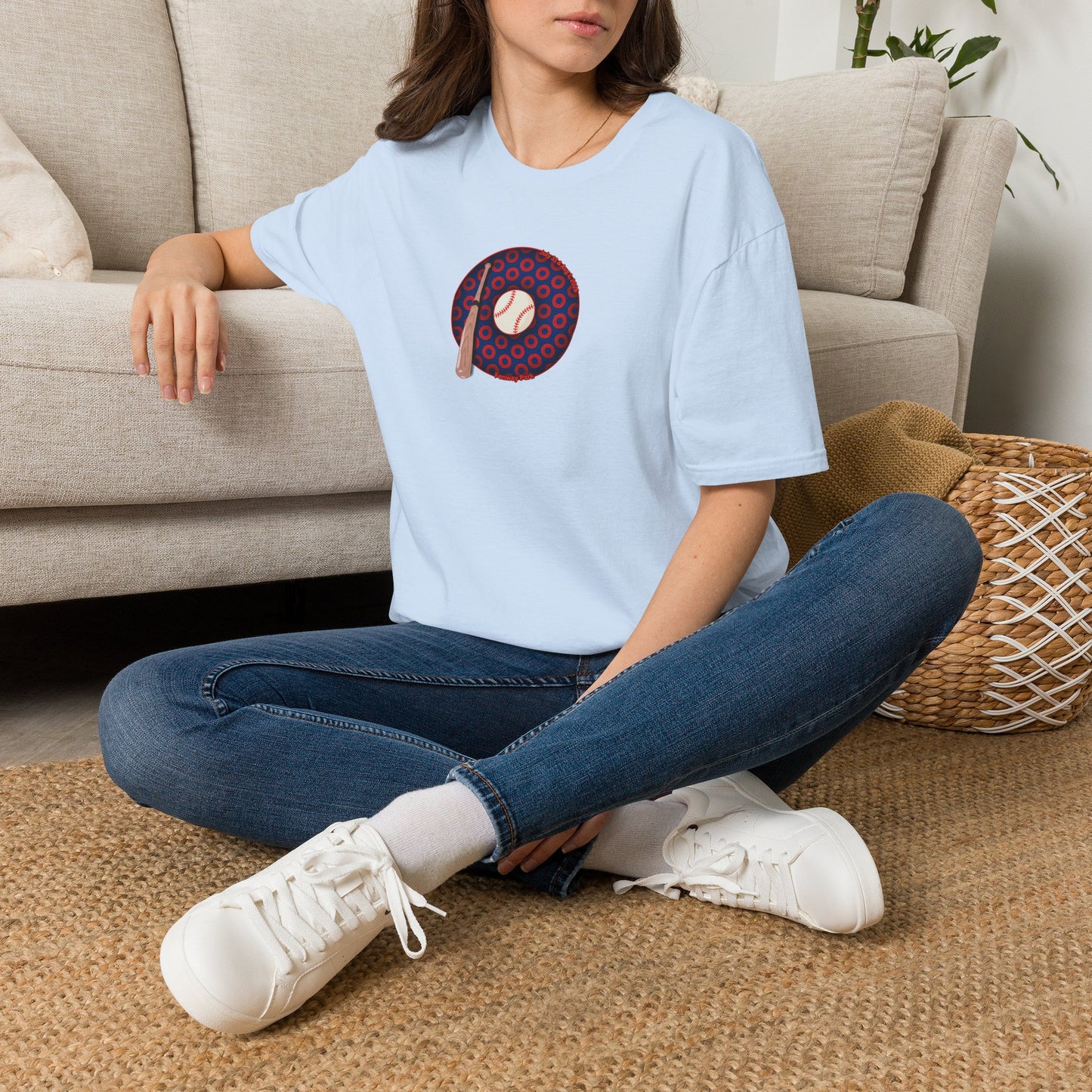 Classic Donut Tee - Unisex Soft-Style - "Phenway Ballpark Donuts" - vivid paradox donut - variant 1