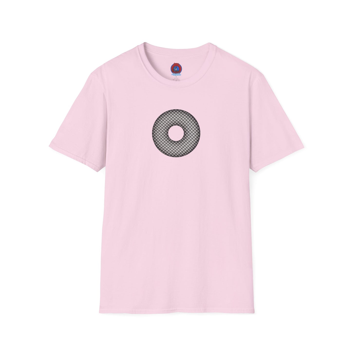 Classic Donut Tee - Unisex Soft-Style - "Ricky's Donut" - houndstooth donut