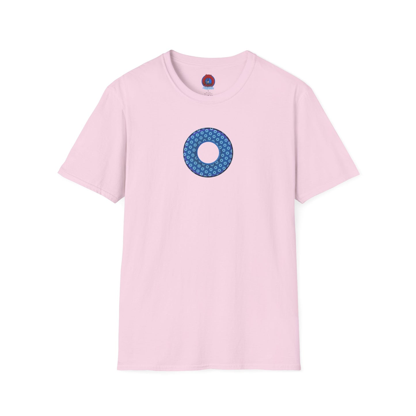 Plain Donuts/Unisex Soft-Style - "Plain Electric Paradoxical Donuts" - light blue/dark blue donuts