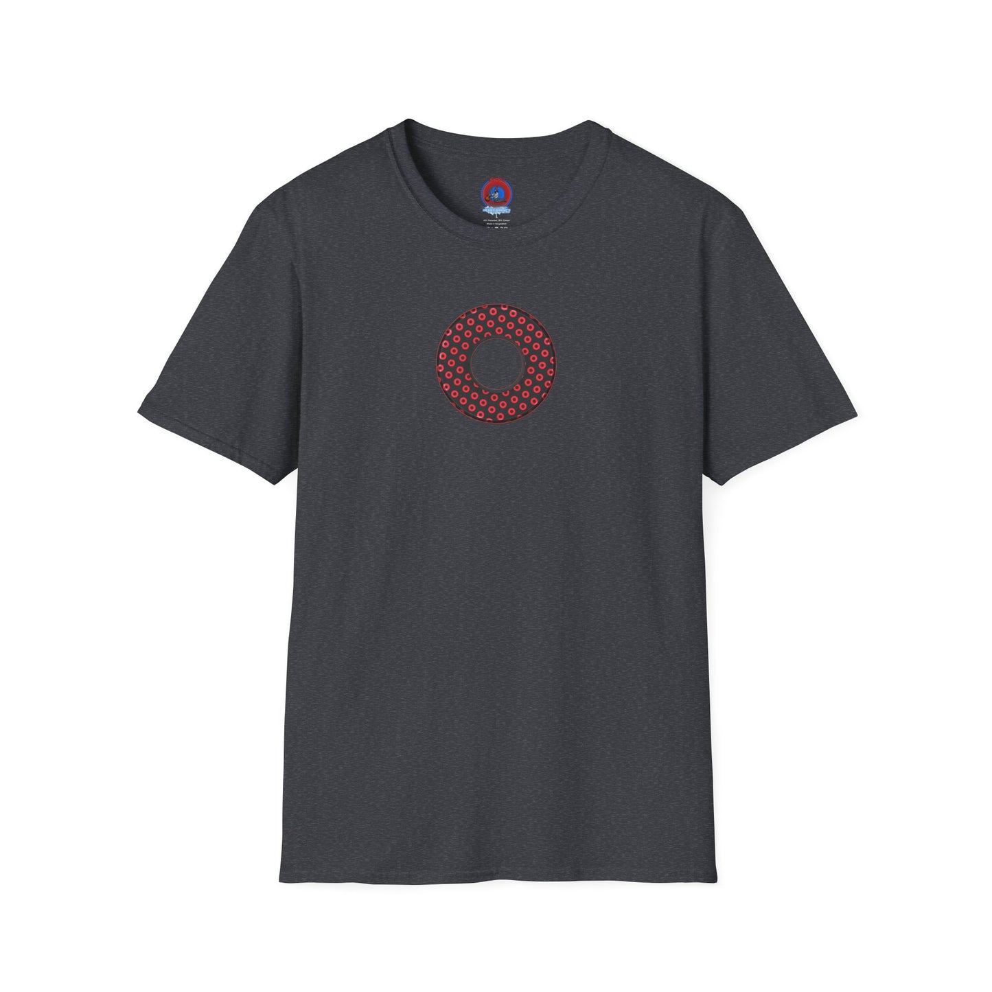 Plain Donuts/Unisex Soft-Style - "Plain Electric Paradoxical Donuts" - black/red donuts