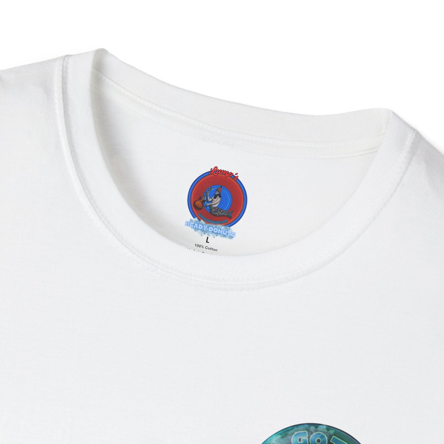 Classic Donut Tee - Unisex Soft-Style - "Gotta Donut?" - series 1.0 - teal donut