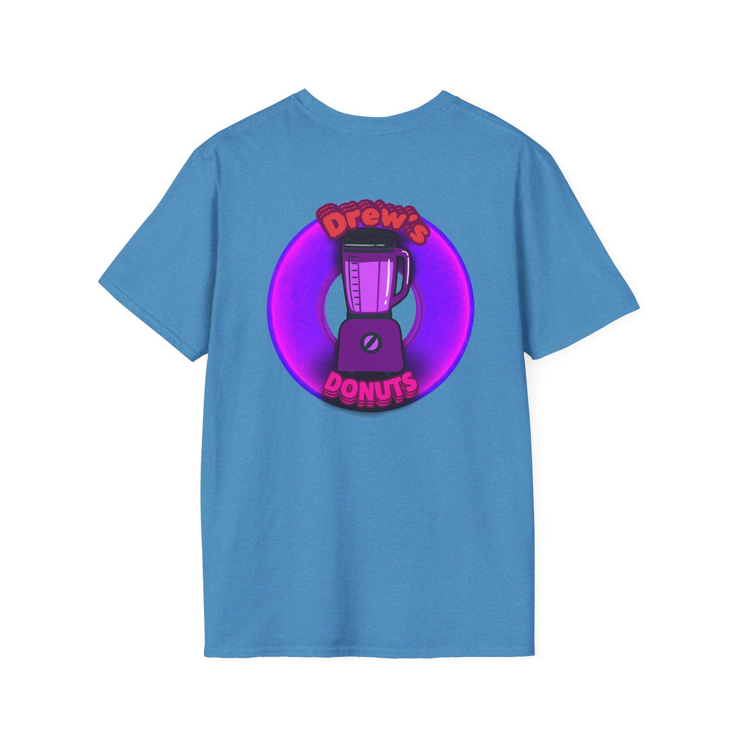 Classic Donut Tee - Unisex Soft-Style - "Drew's Donuts" - series 1.0 - purple donut