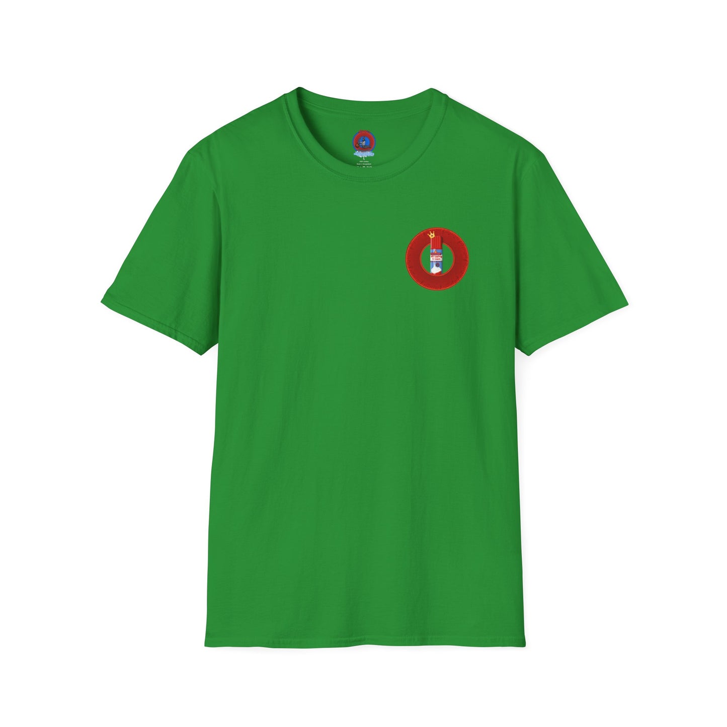 Classic Donut Tee - Unisex Soft-Style - "Princely Wooked Cream in a Can - YEMSG Donut " - vivid red donut