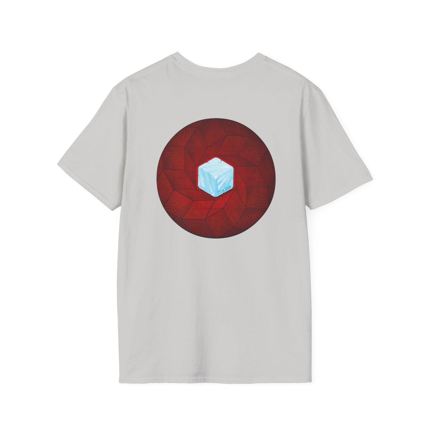 Classic Donut Tee - Unisex Soft-Style - "It's Ice... Cube's Donut" - variant 1 - red cubed donut