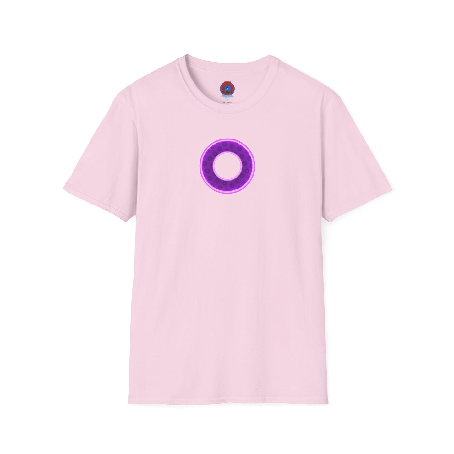 Plain Donuts/Unisex Soft-Style - "Plain Wide Mouthed Paradoxical Donuts" - dark purple/light purple donuts