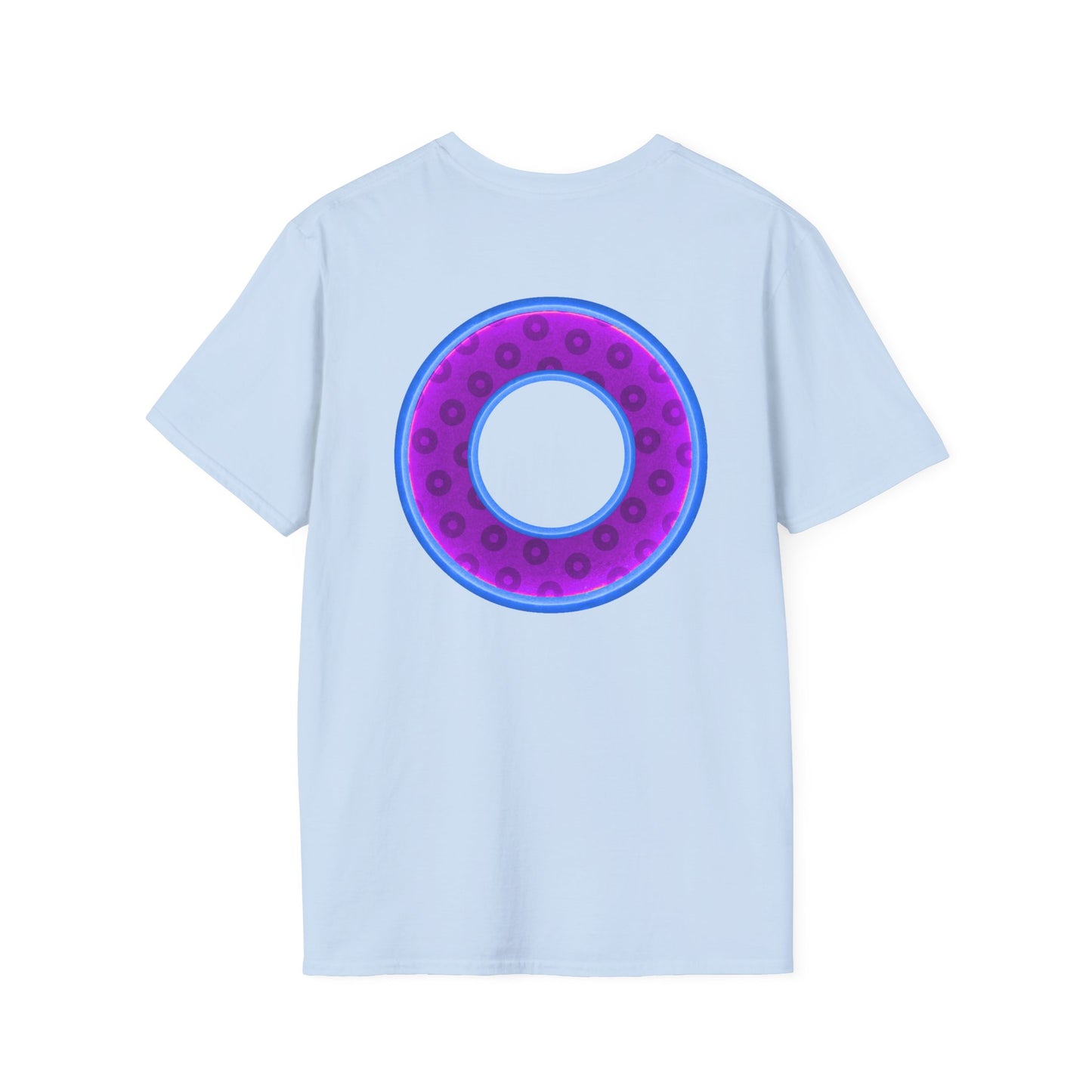 Plain Donuts/Unisex Soft-Style - "Plain Wide Mouthed Paradoxical Donuts" - purple/light royal blue donuts