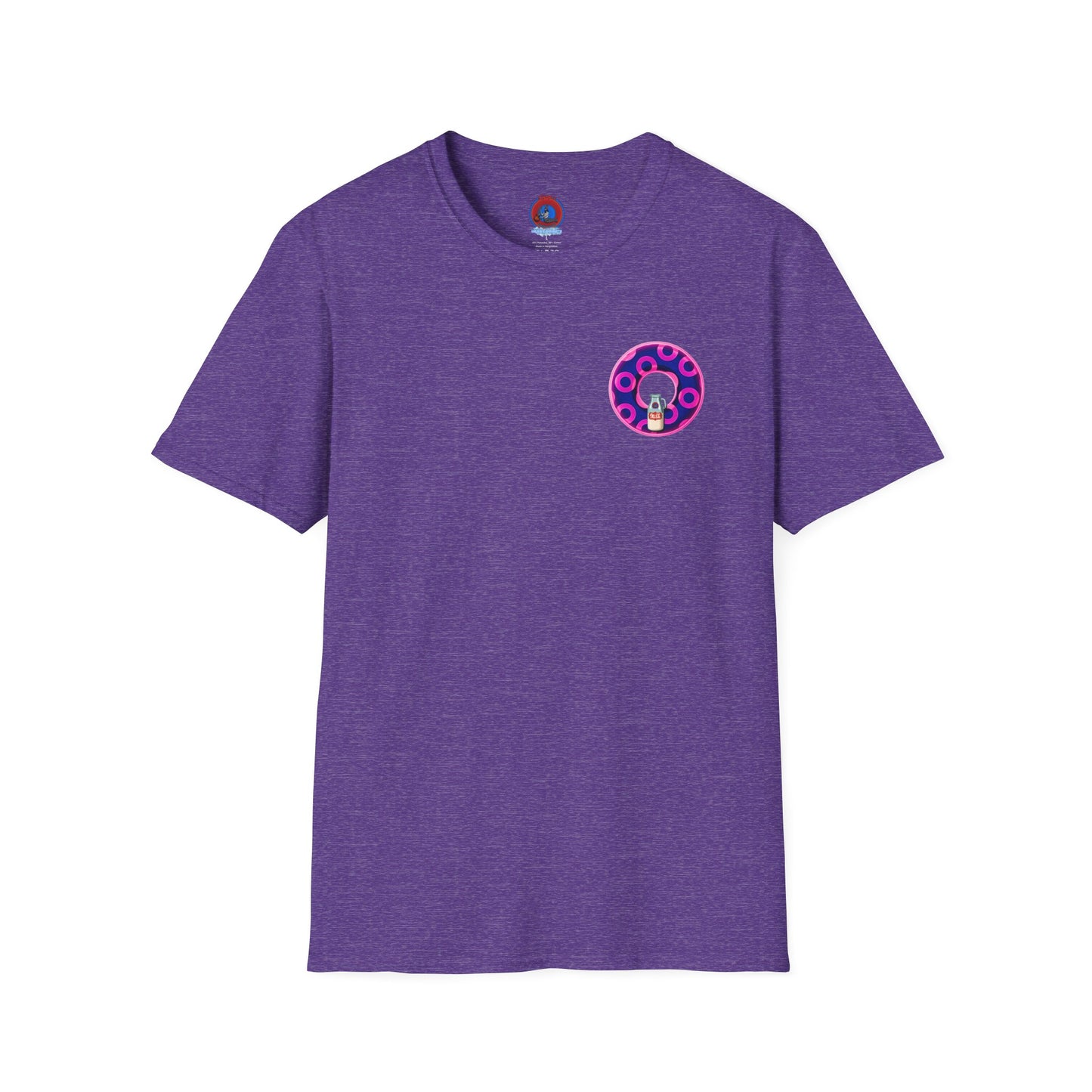 Classic Donut Tee - Unisex Soft-Style - "Wooked Cream - YEMSG Donut " -blue/pink rustic paradox donut - variant 5