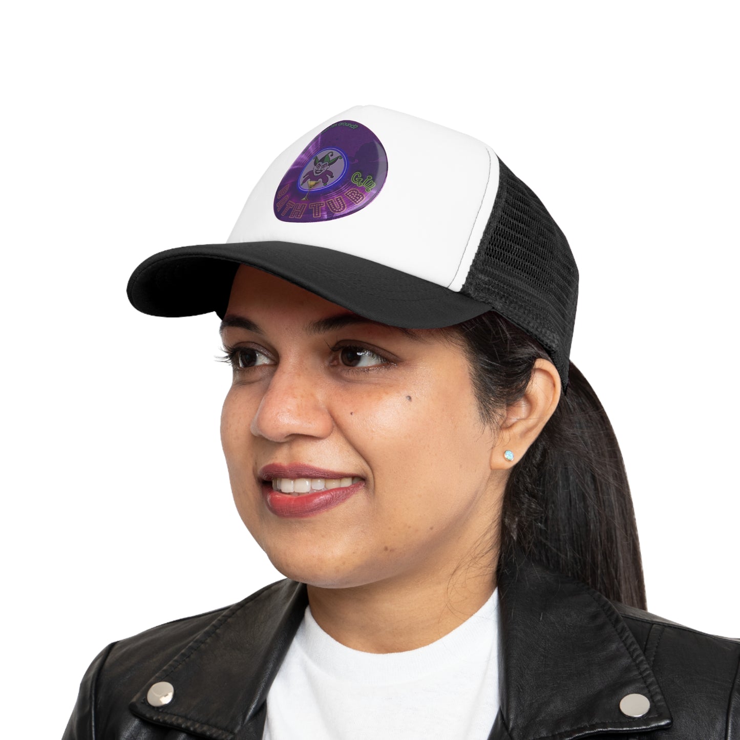 Lumpy Trucker Hat - Joker's series - "Troubadour's Donut" - variant 3 - purple donut