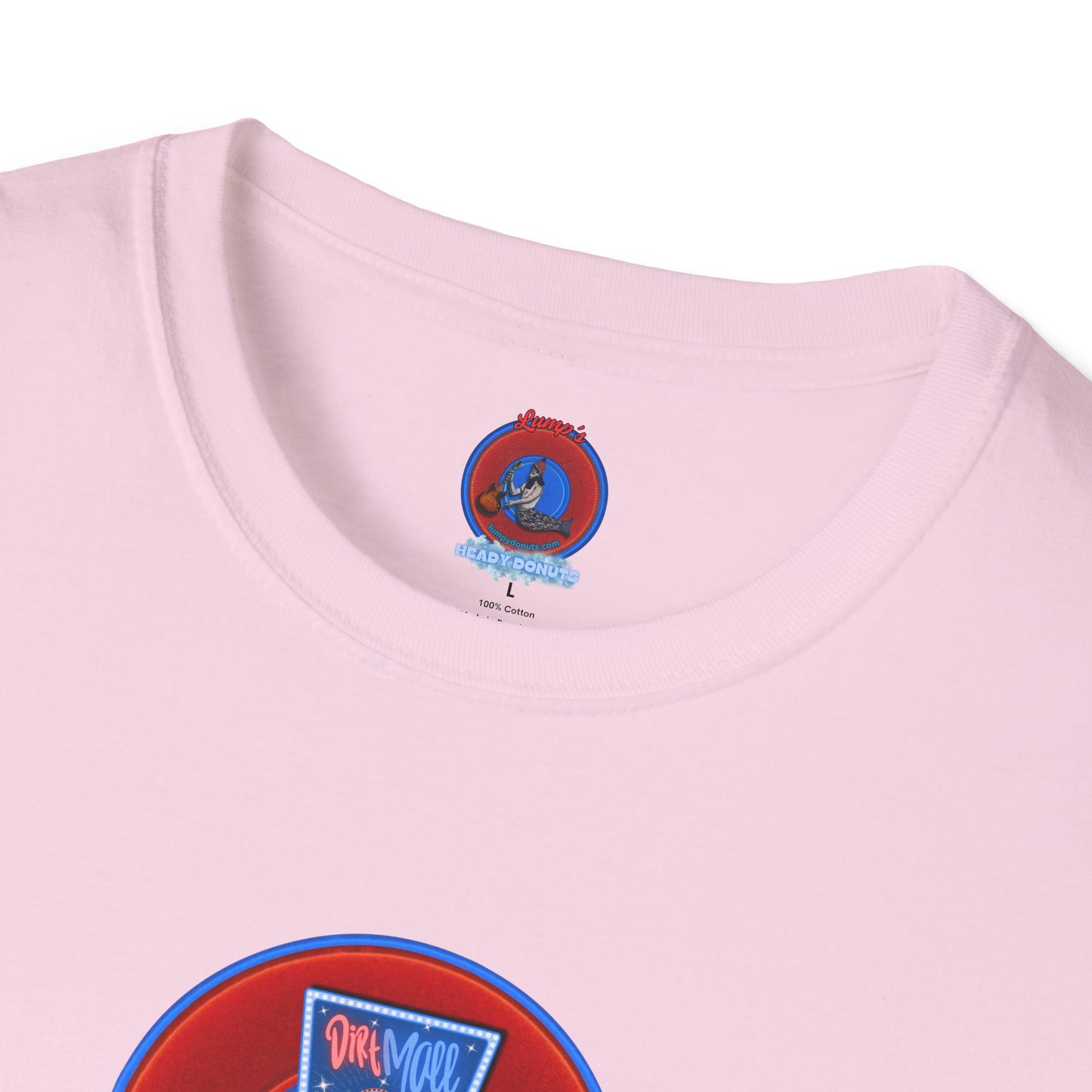 Classic Donut Tee - Unisex Soft-Style - "3rd Nipple Donut Tee" - vivid red dirt mall donut