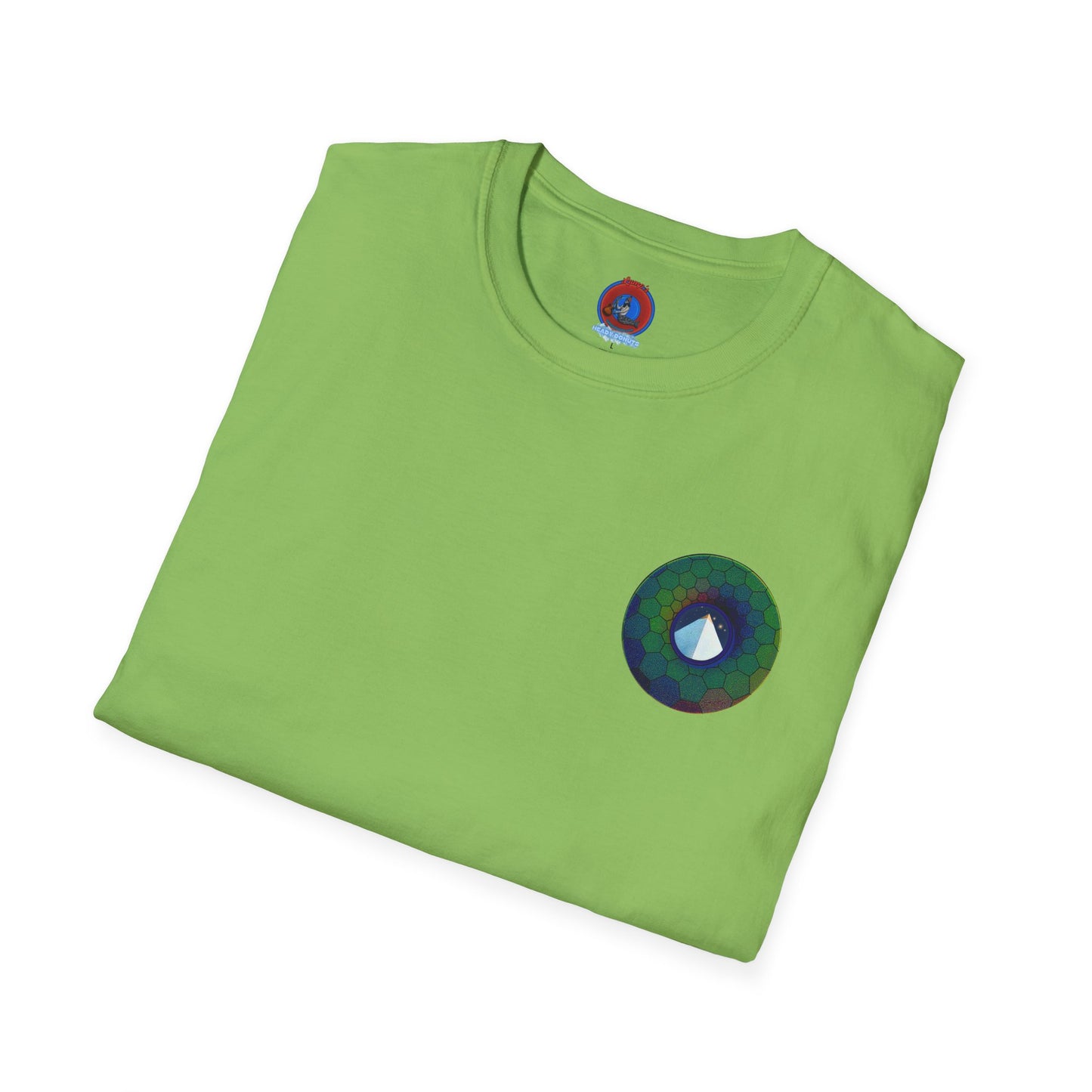 Classic Donut Tee - Unisex Soft-Style - "Limestone Donuts so Large" - variant 7 - green hexadonut