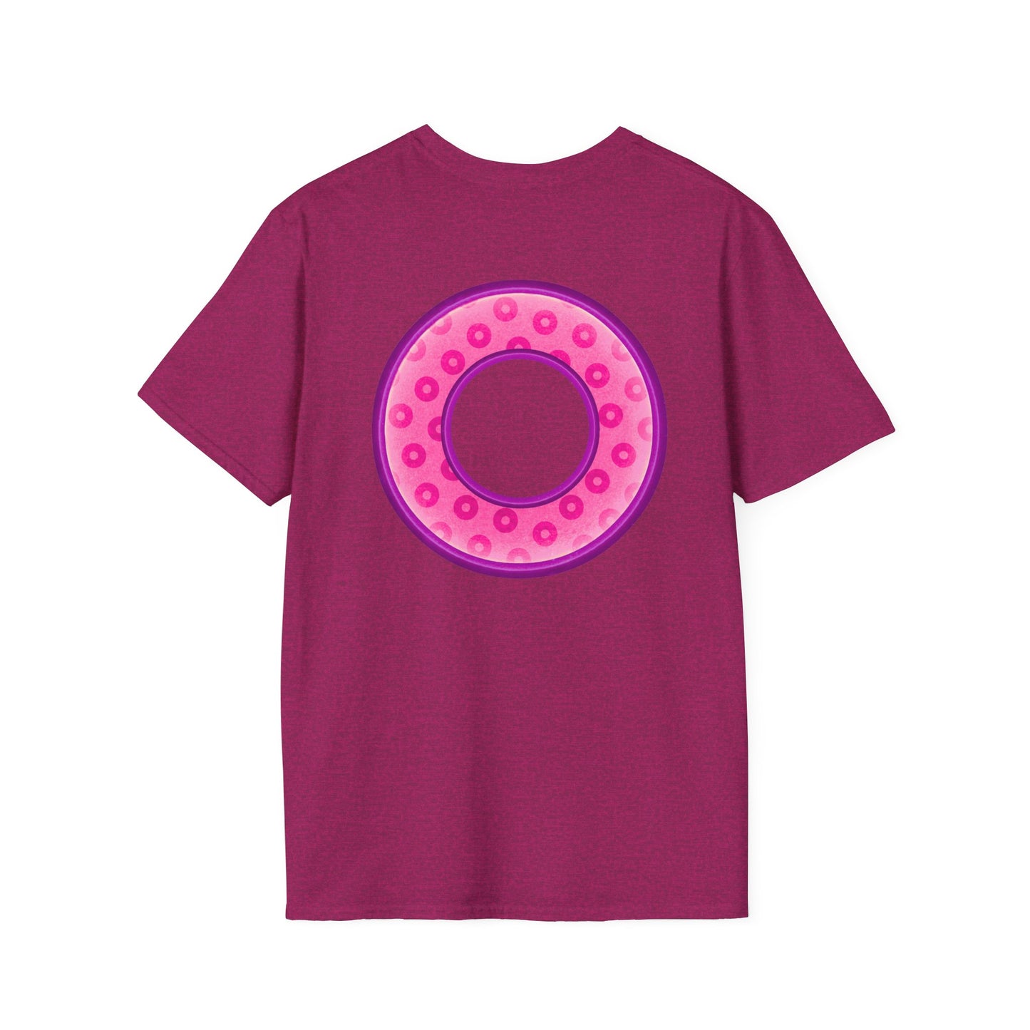 Plain Donuts/Unisex Soft-Style - "Plain Wide Mouthed Paradoxical Donuts" - pink/light purple donuts