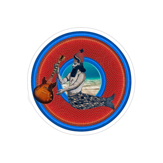 Donut Bumper/Outdoor Sticker - "Doggone Dagon Donut" - series 1.0 - variant 1 - from the depths of the sea - [Die-Cut] 6"x 6"