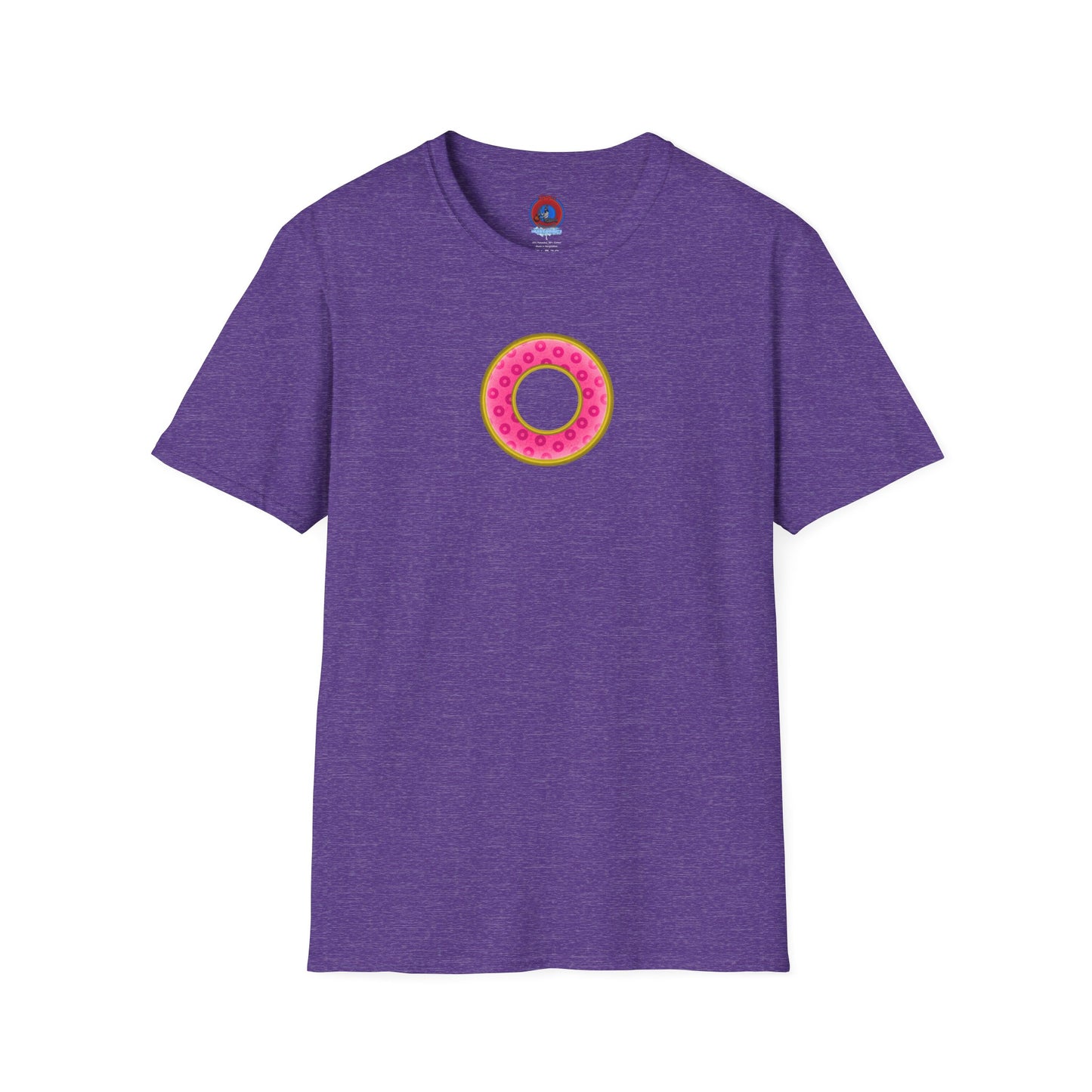 Plain Donuts/Unisex Soft-Style - "Plain Wide Mouthed Paradoxical Donuts" - pink/gold donuts