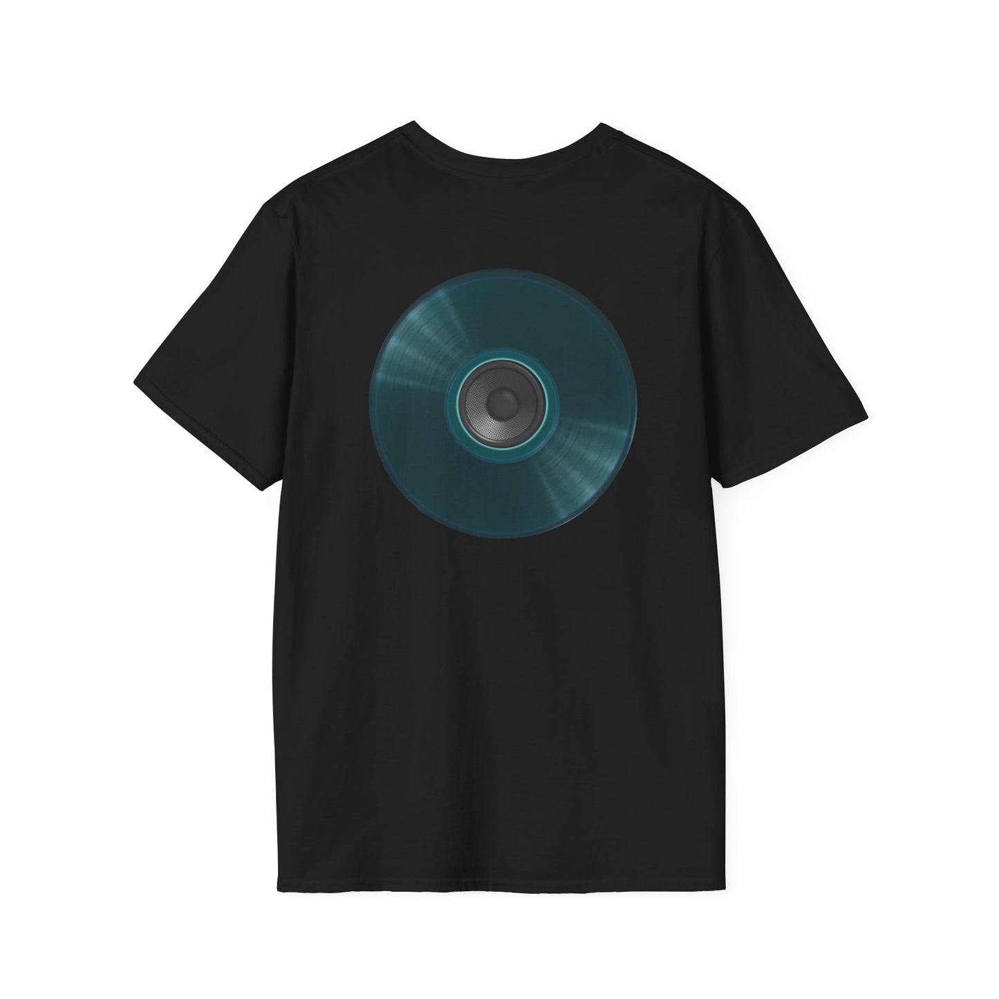 Classic Donut Tee - Unisex Soft-Style - "The Plain Record Donut" - series 1.0 - dark teal green